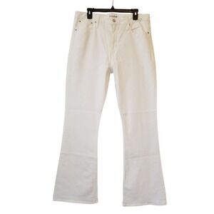 J. Crew Skinny Flare Jeans White Wash‎ Size 31 NWT $158 BO801